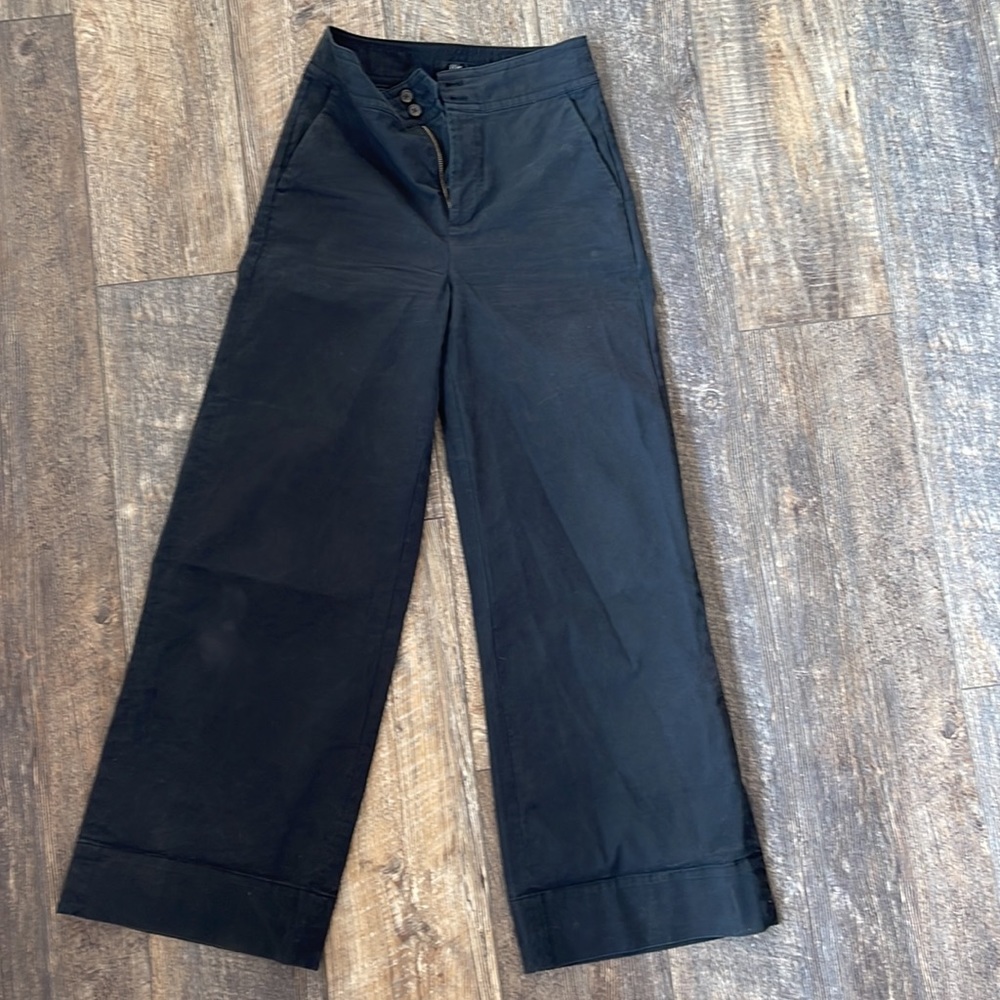 Wide-leg Button-Front Pant by J Crew